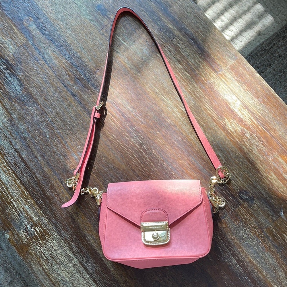 Longchamp leather crossbody bag